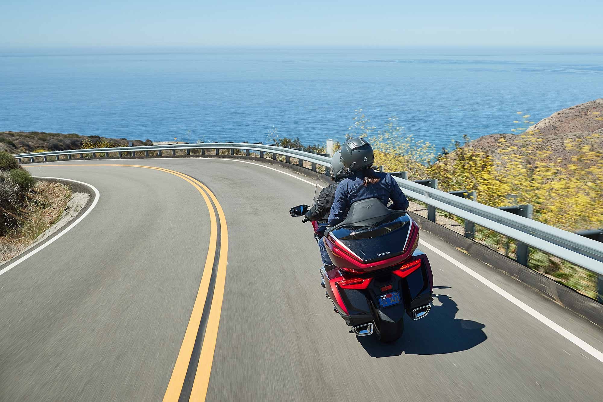 A more relaxed passenger space is one of the most important changes to the 2021 Honda Gold Wing Tour DCT.