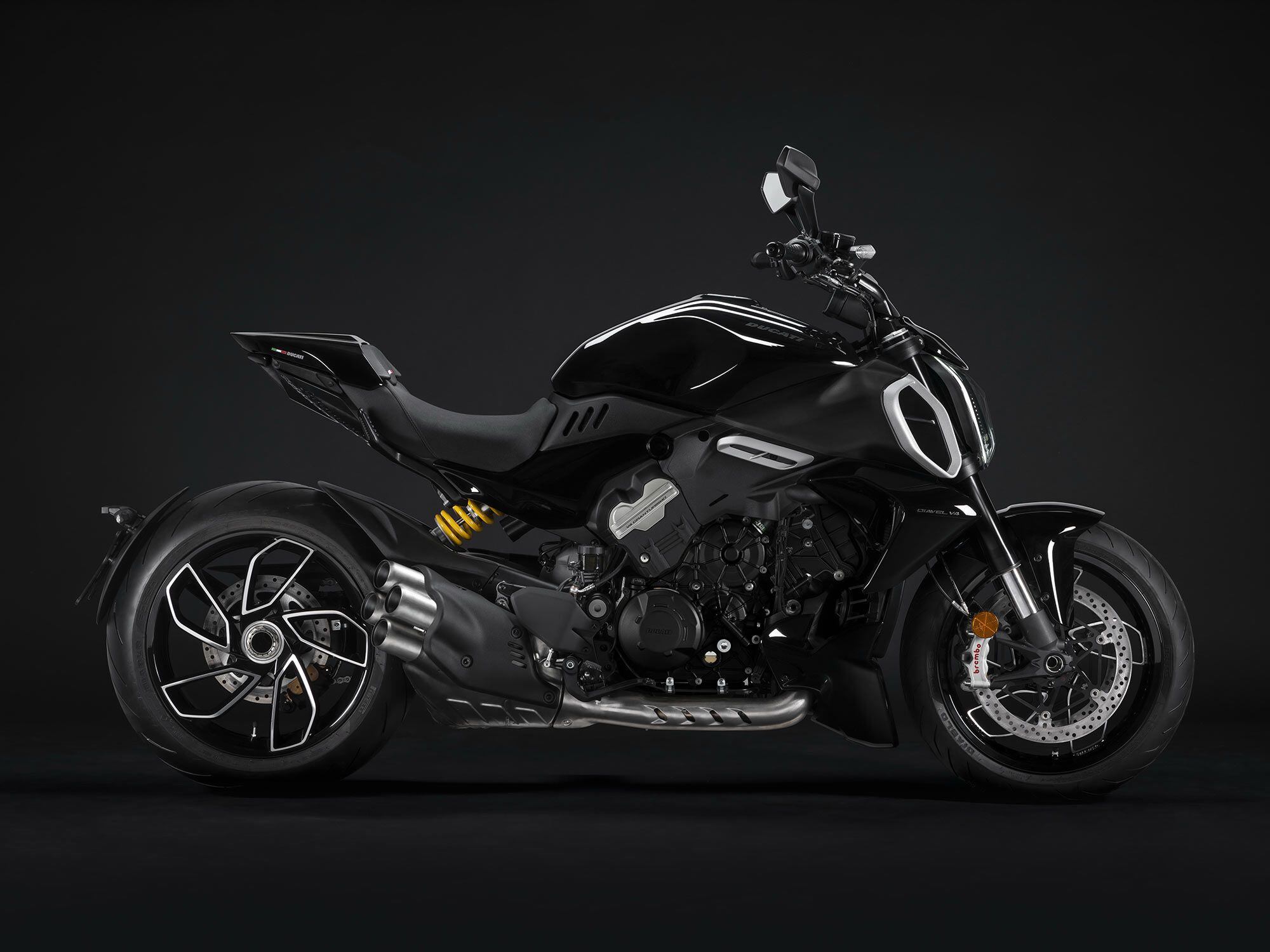 Ducati claims 0–60 mph will take less than three seconds on the Diavel V4.