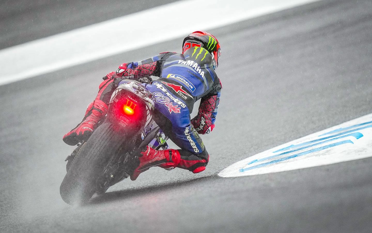 Heavy rains at Motegi brought out the red flag. An attempted restart was aborted and the race was called after 12 laps.