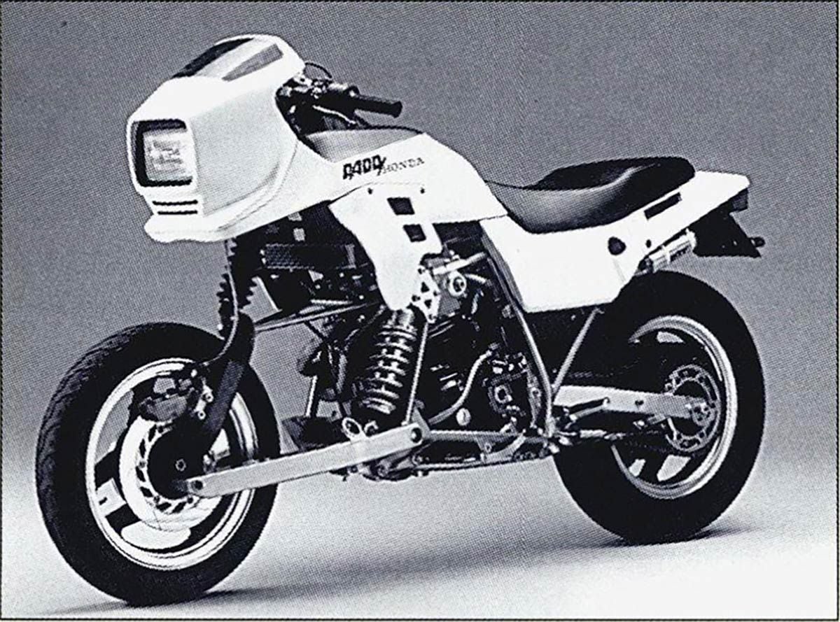 Parker's first prototype was built around a Honda XL600.