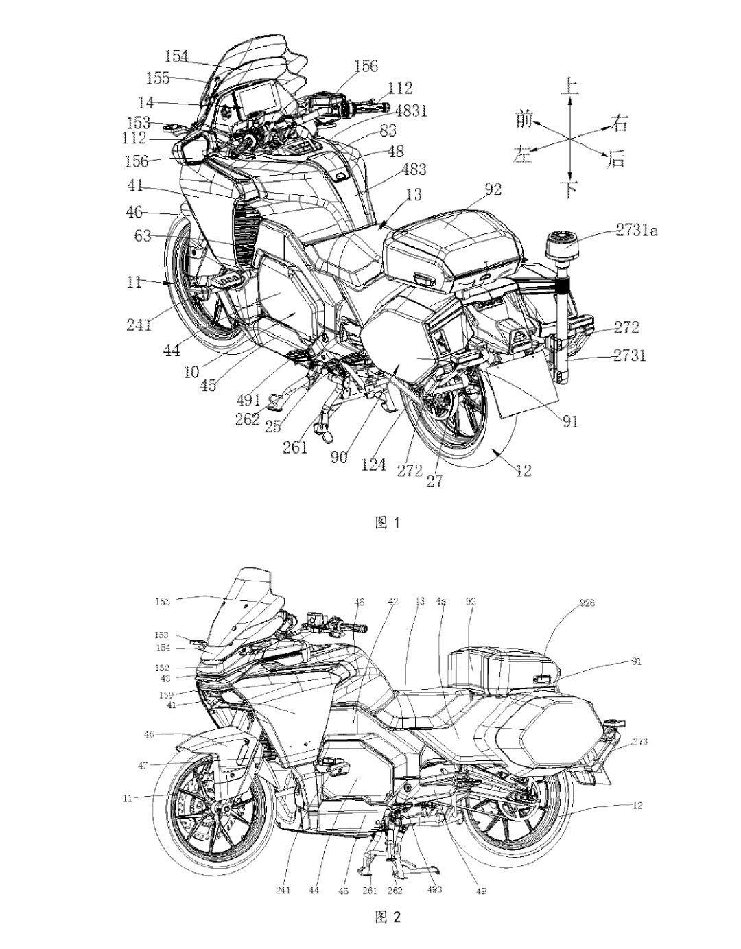 These patent illustrations show what the police version of the 300GT-E will look like as built around the NUPO system.