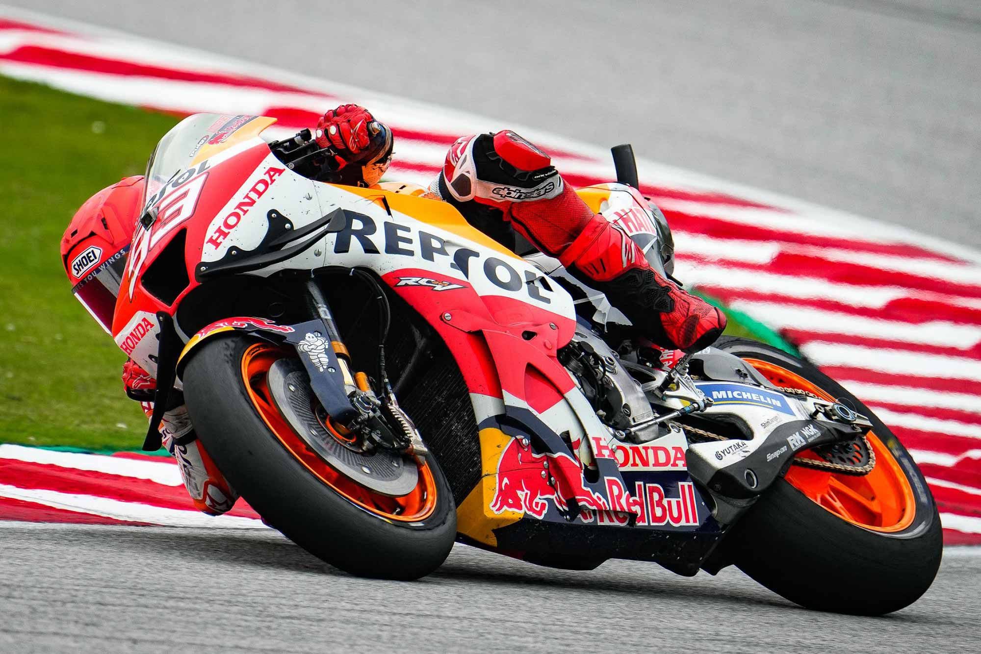 Honda’s Marc Márquez continued to show speed at Sepang, qualifying an impressive third, but eventually moving back to finish seventh.