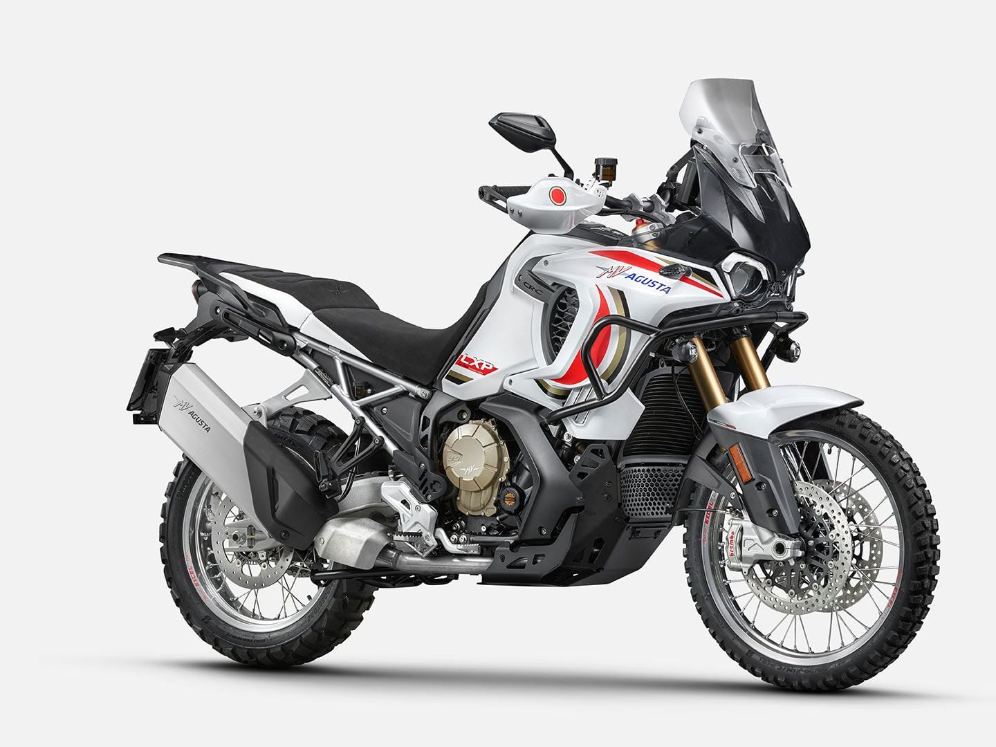 MV Agusta’s LXP Orioli is powered by a 931cc triple.