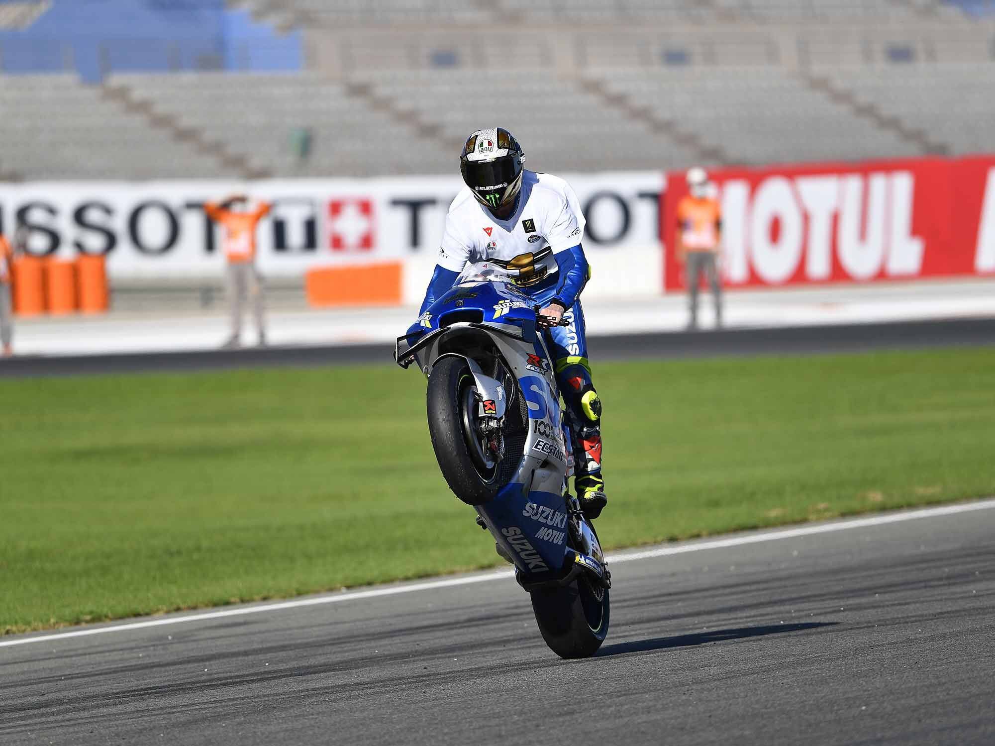 Mir and a champion’s celebration. Just six years ago, Mir was racing the Red Bull Rookies cup.