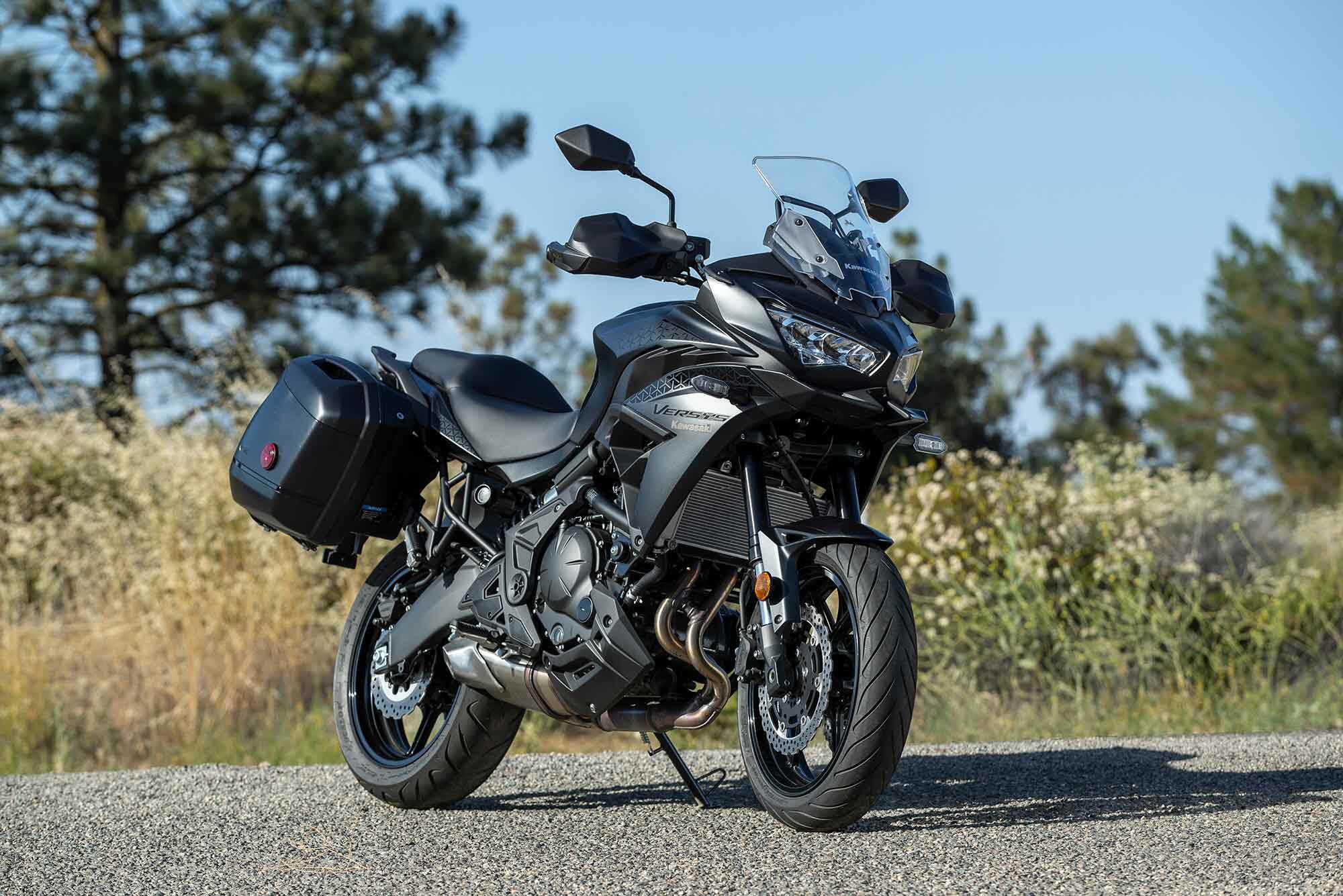 Kawasaki's Versys 650 LT receives styling updates and traction control for 2022.