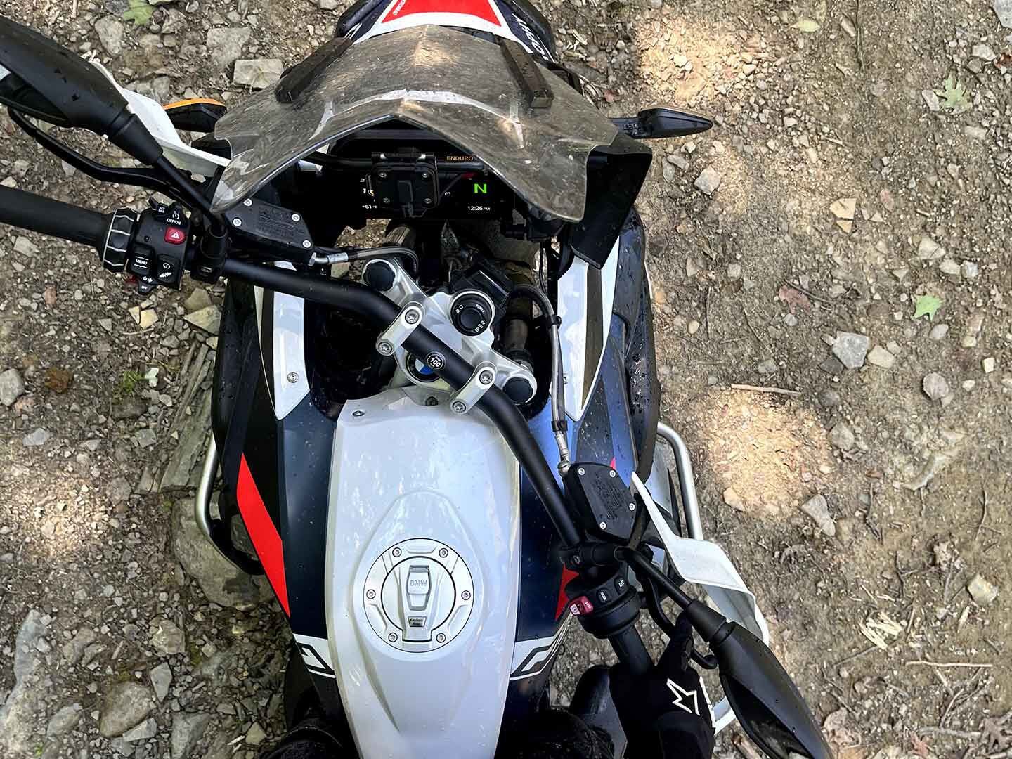 Another GS strength is just how far those bars turn.