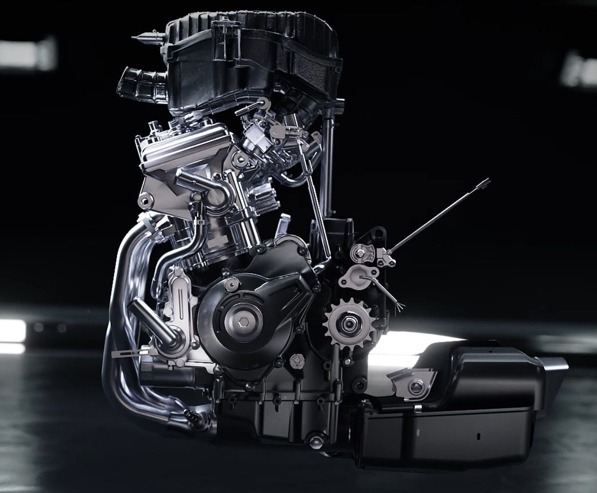 Teased a few months ago, CFMoto’s sportbike 675cc triple will make in excess of 100 hp and features some trick internal parts.