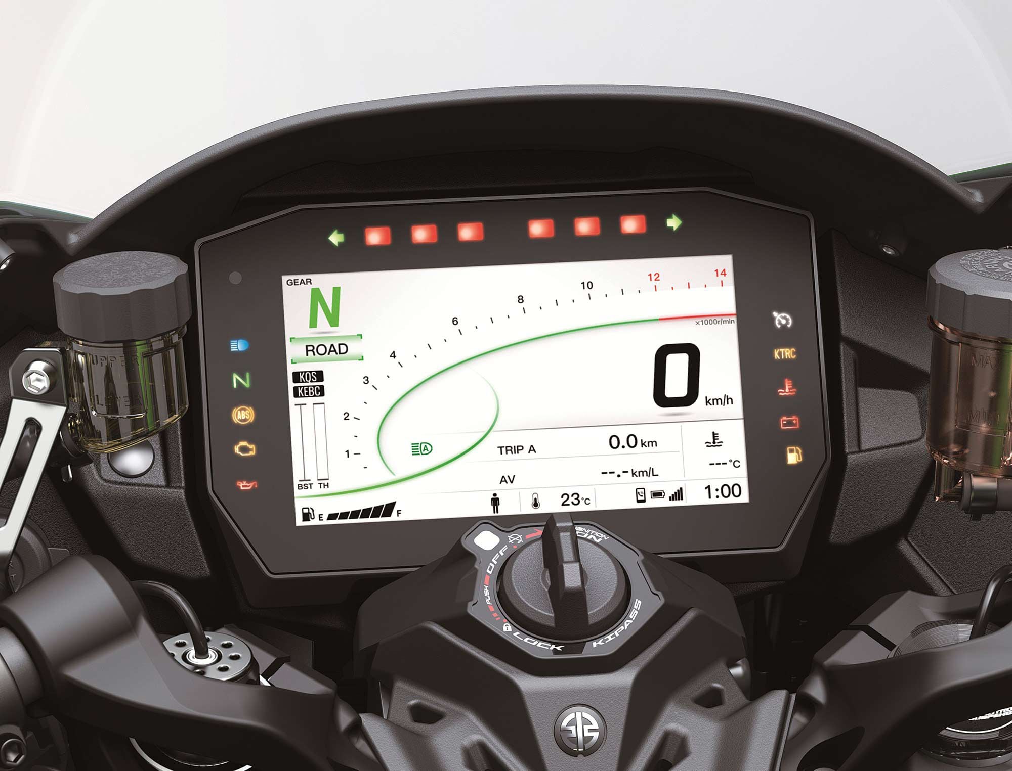 The H2 SX SE’s 6.5 inch TFT display.