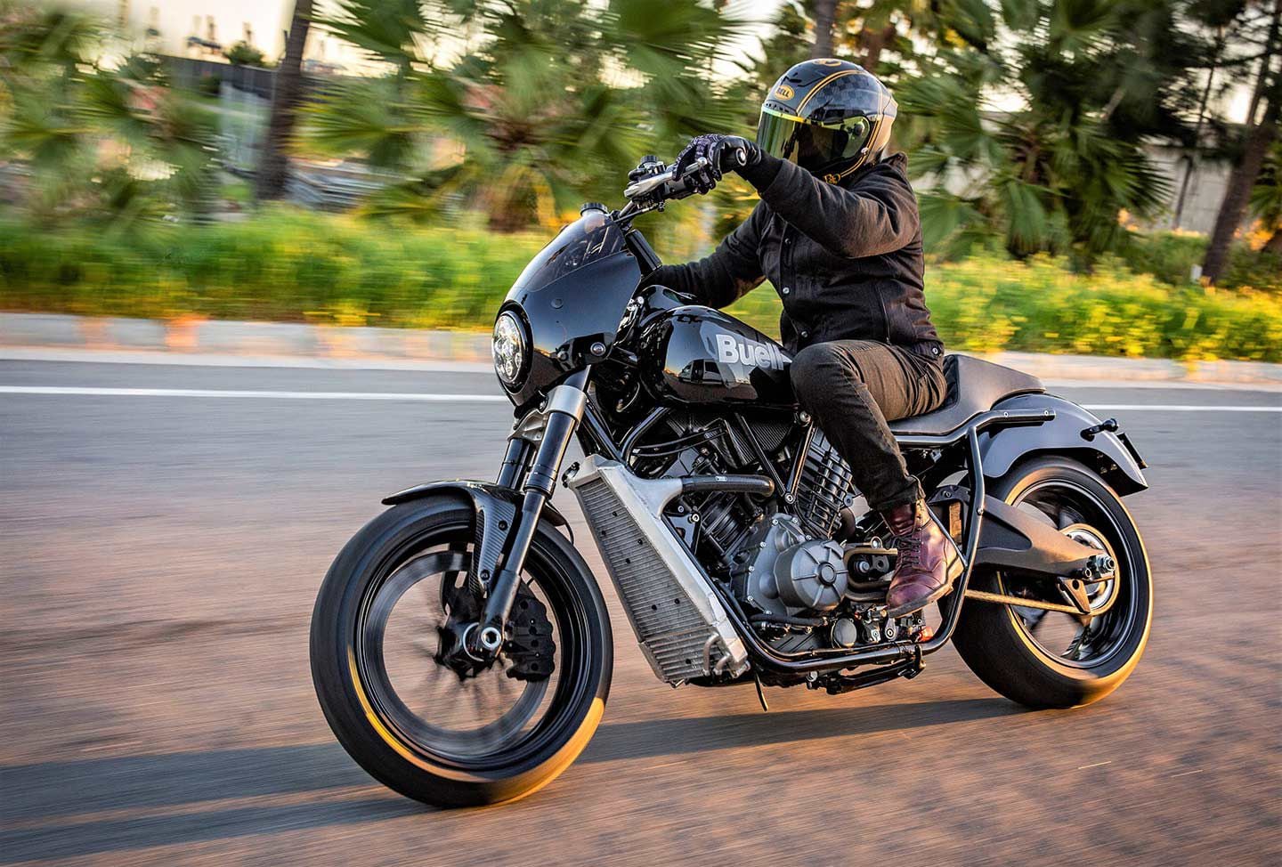 Buell has teamed up with Roland Sands to introduce the Super Cruiser (in concept form).
