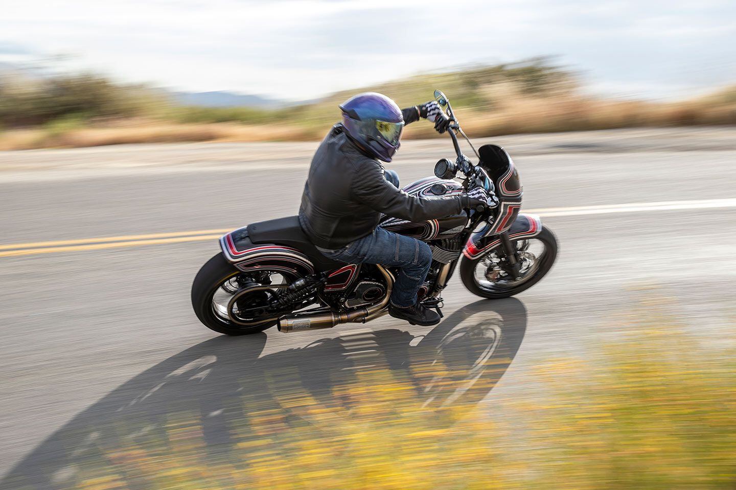 Cornering clearance is increased, adding more sportiness to the Sport Chief.