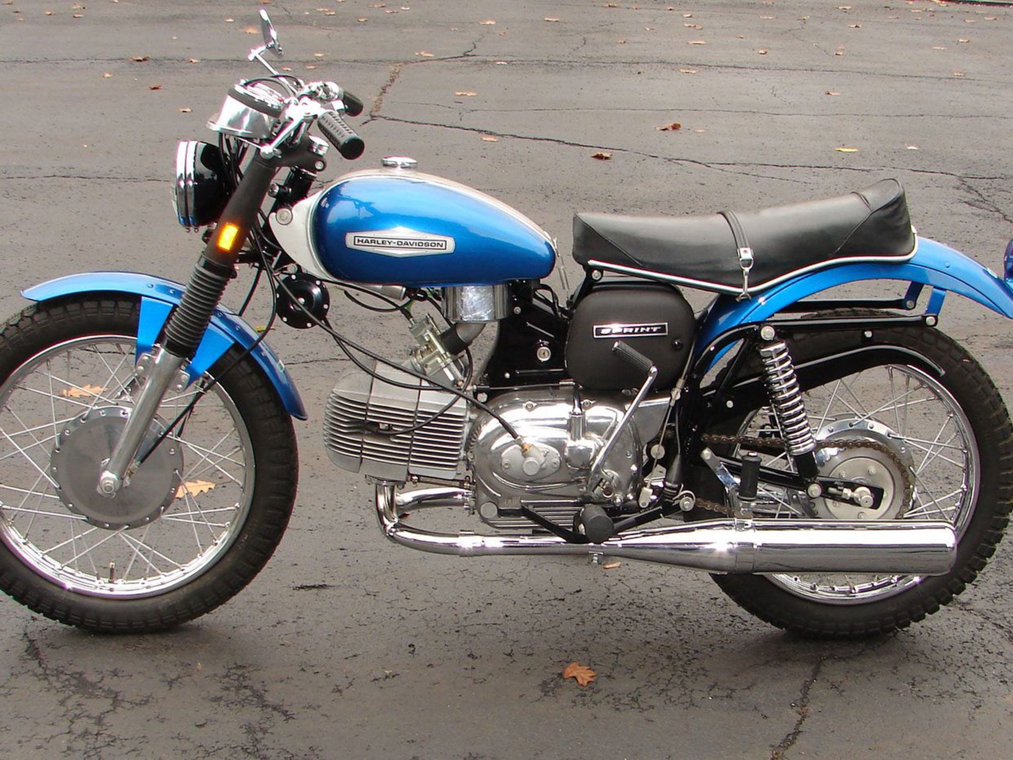 Is there an intentionally gaping hole in H-D’s US lineup where a smaller-displacement model should be? H-D has relied on other manufacturers to target this low-profit-margin segment in the states. Would a new version of the 350 Sprint make sense for Harley?