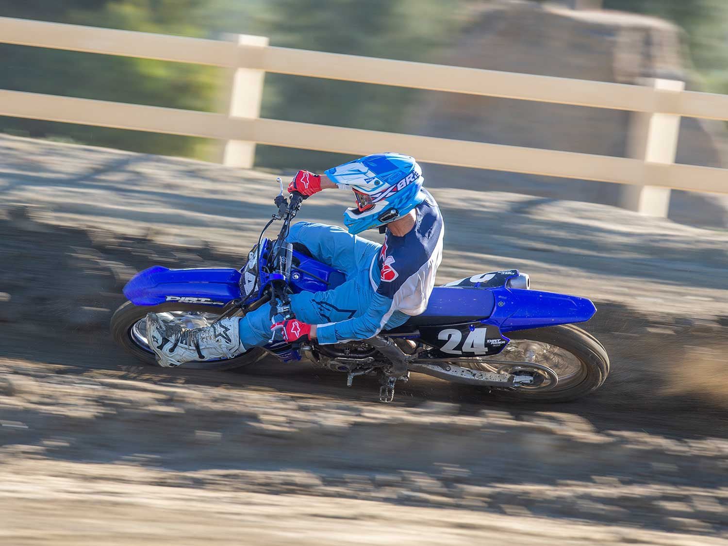 “Yamaha might have the most balanced engine package of all. Its power delivery is slightly harsher off the bottom in my opinion, but that’s not necessarily a bad thing as it allows you to get up to speed out of a slow corner or hit a jump out of a tight line. The only downside is that it’s still loud!” <em>—Michael Gilbert</em>