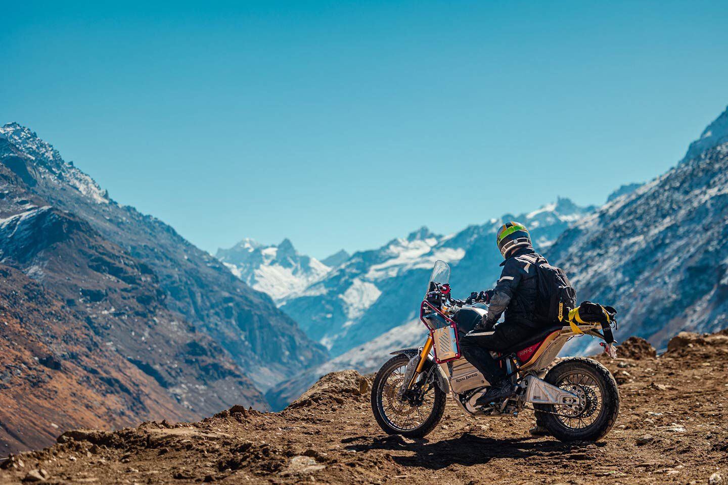 Overlooking the Chenab River valley in the Himachal Pradesh region of northern India.