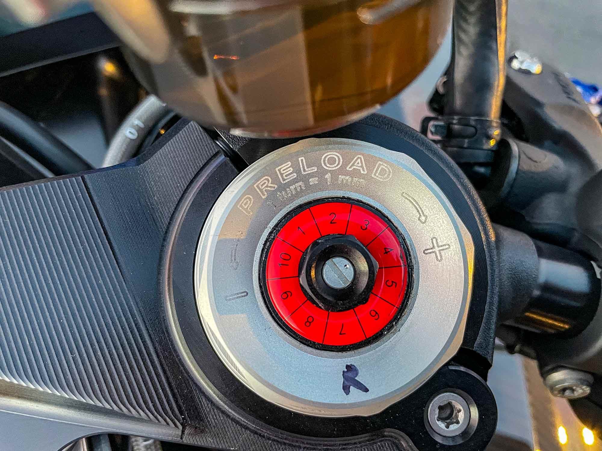 The Marzocchi fork features full adjustability to dial in to rider preference.