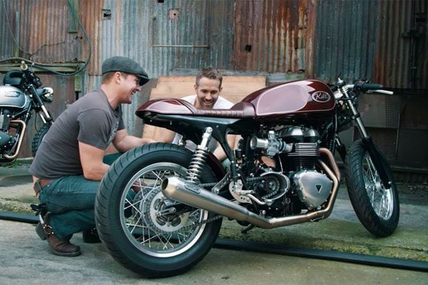 Ryan reynolds triumph thruxton store