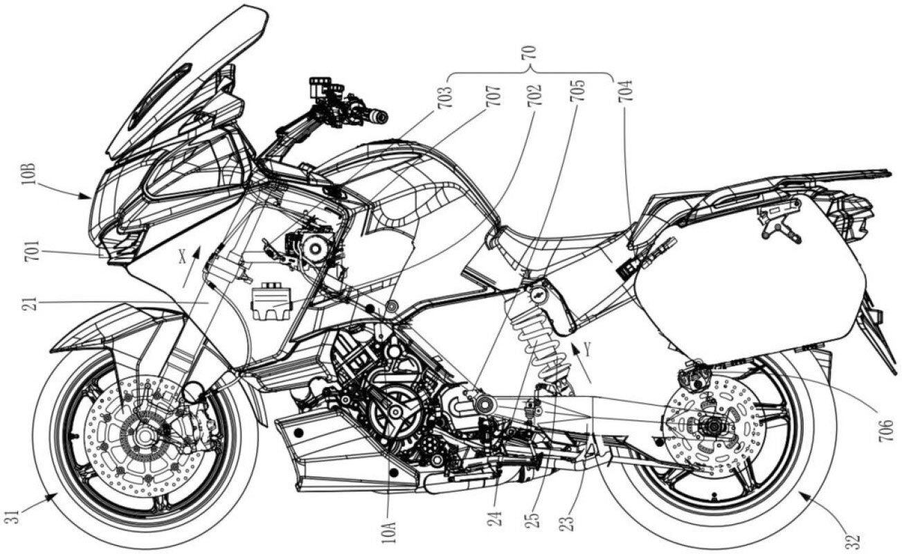 CFMoto is working on a new semi-active suspension system that utilizes a camera to add additional information to the computer for interpreting road conditions.